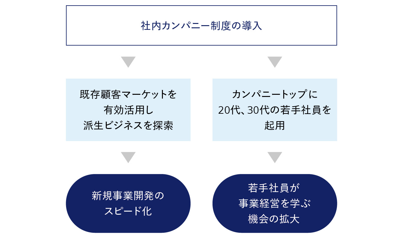 社内カンパニー制度の導入